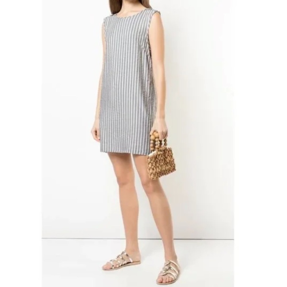 ONIA Large Striped Marina Mini Cover Up Dress